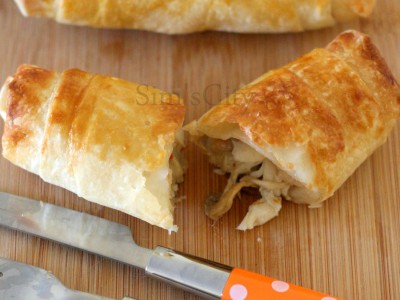 TAVUKLU VE MANTARLI BÖREK